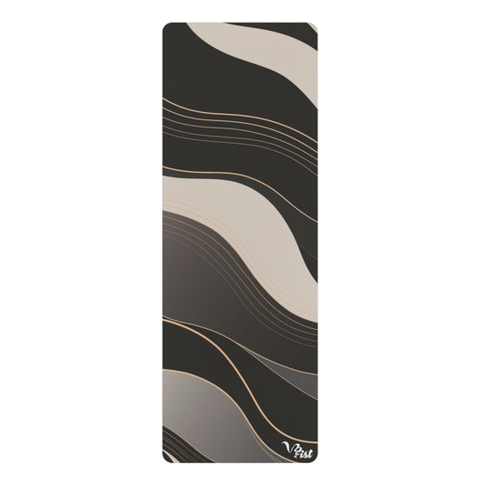 A vertical yoga mat featuring Driftwood background.