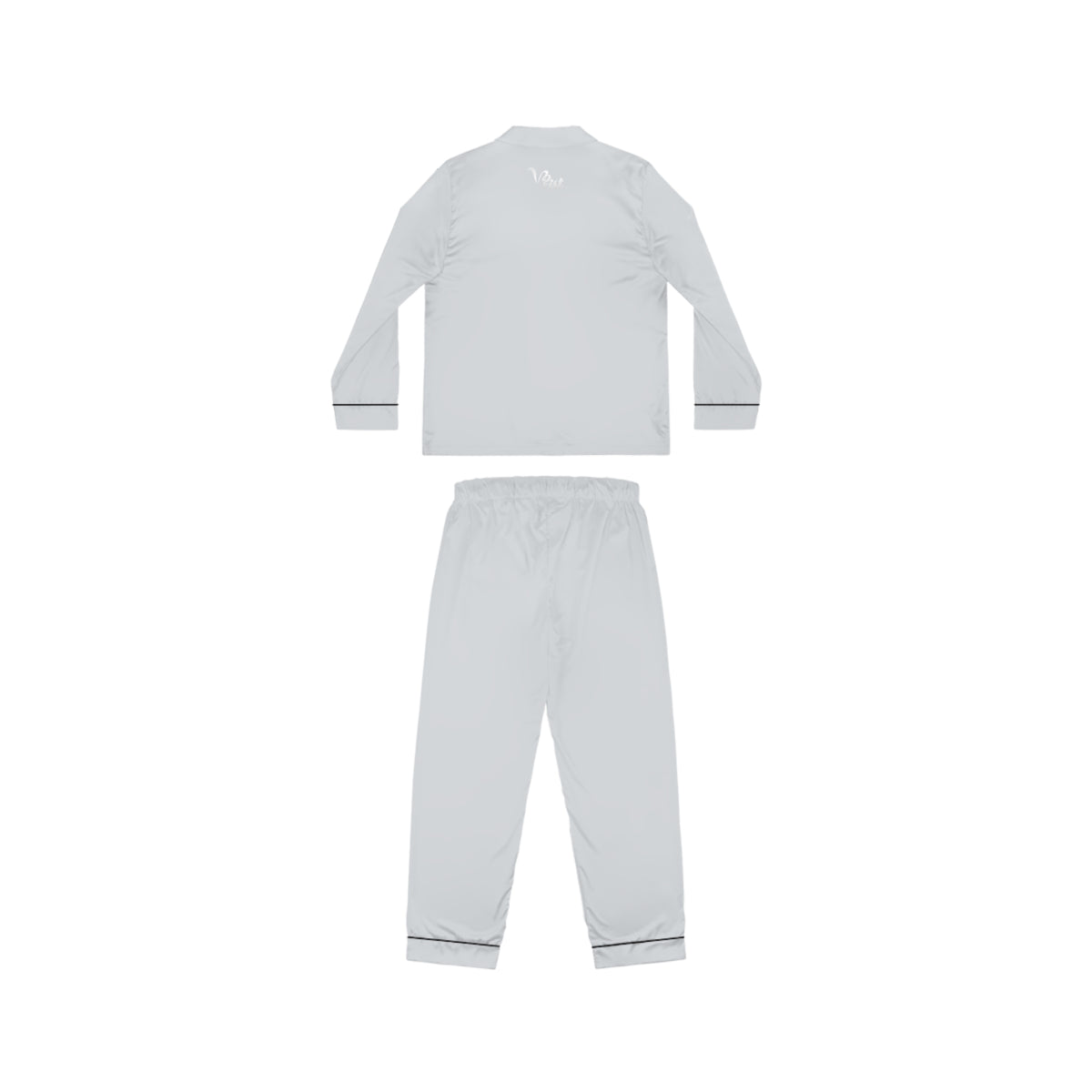 VibraMist™ Women's Satin Pajama Set | Notch Collar & Drawstring Waist