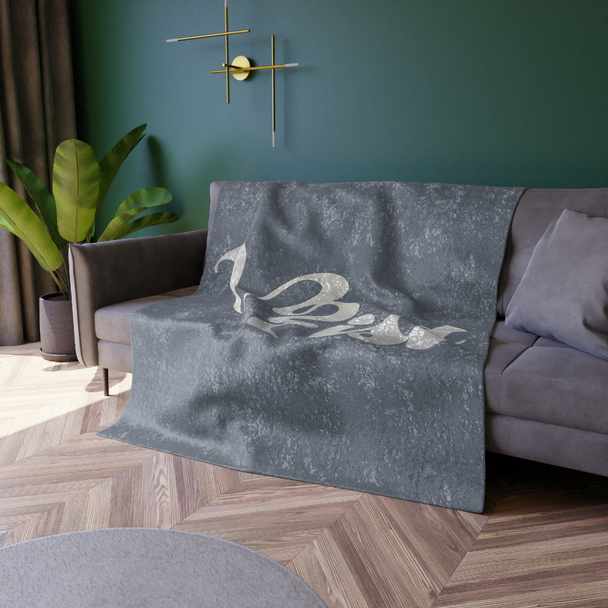 VibraMist™ Crushed Velvet Throw Blanket | Custom Print, 50" × 60", Shiny Finish