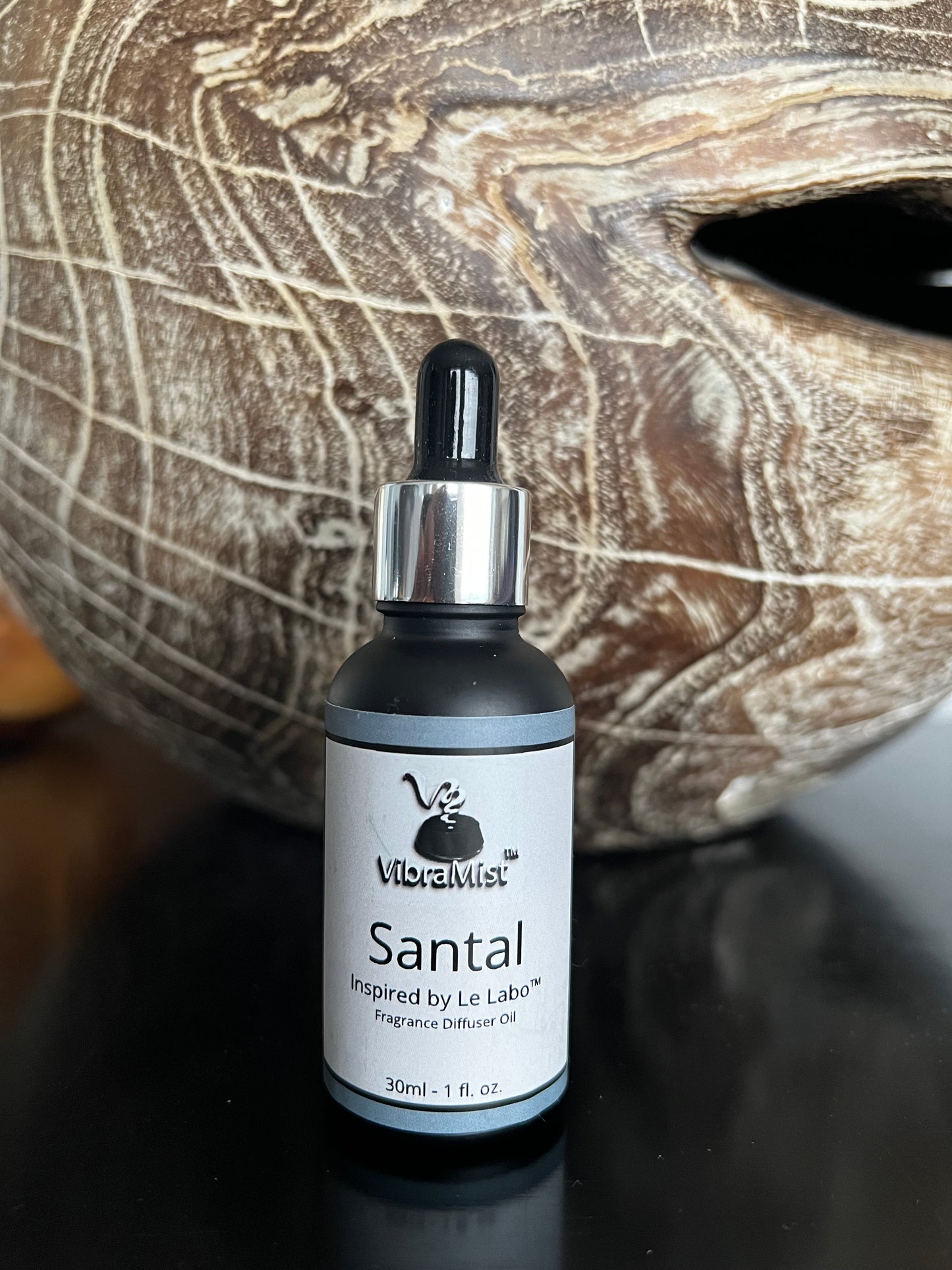 Santal diffuser oil on counter