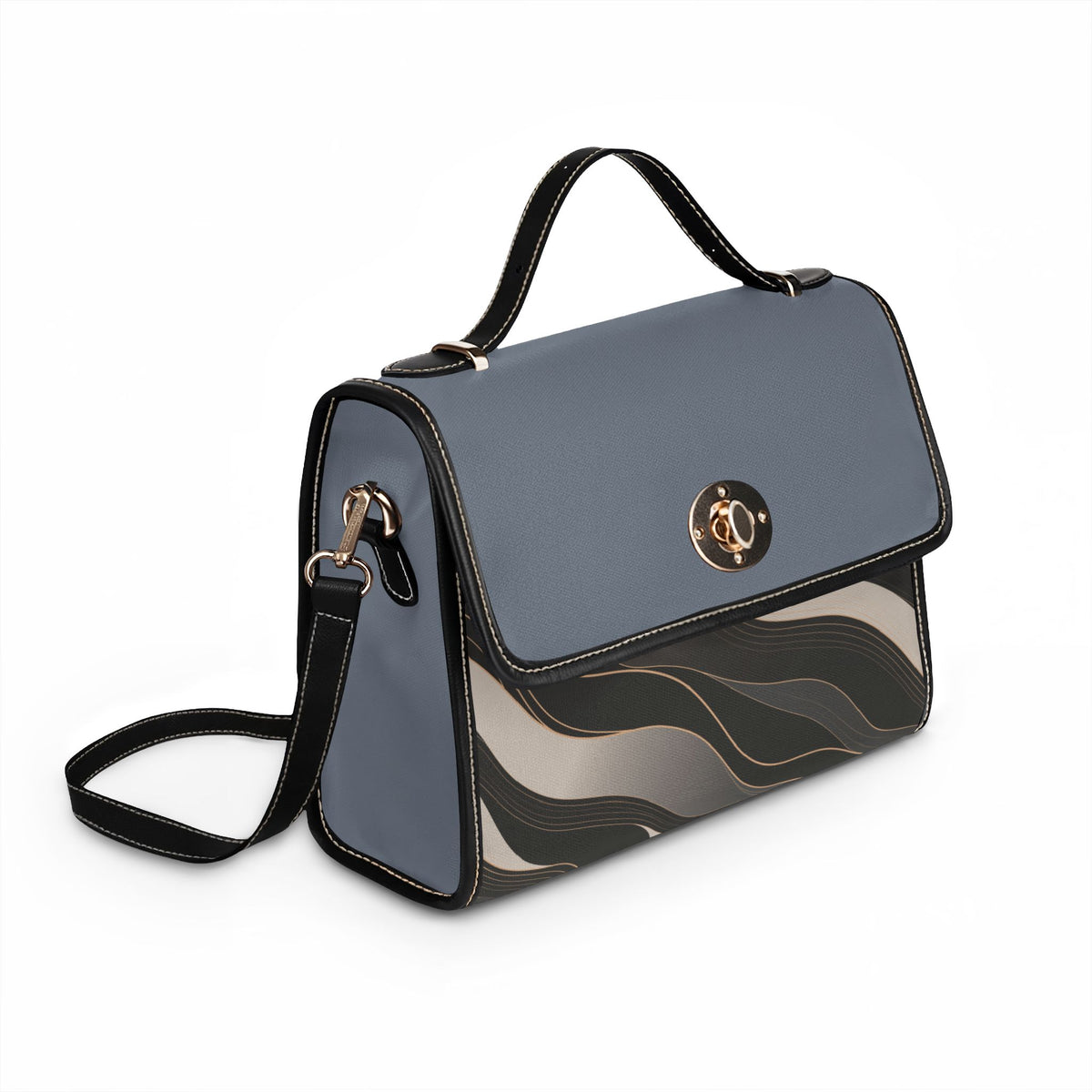 VibraMist™ Classic Handbag | Vegan Leather Handles & Adjustable Strap