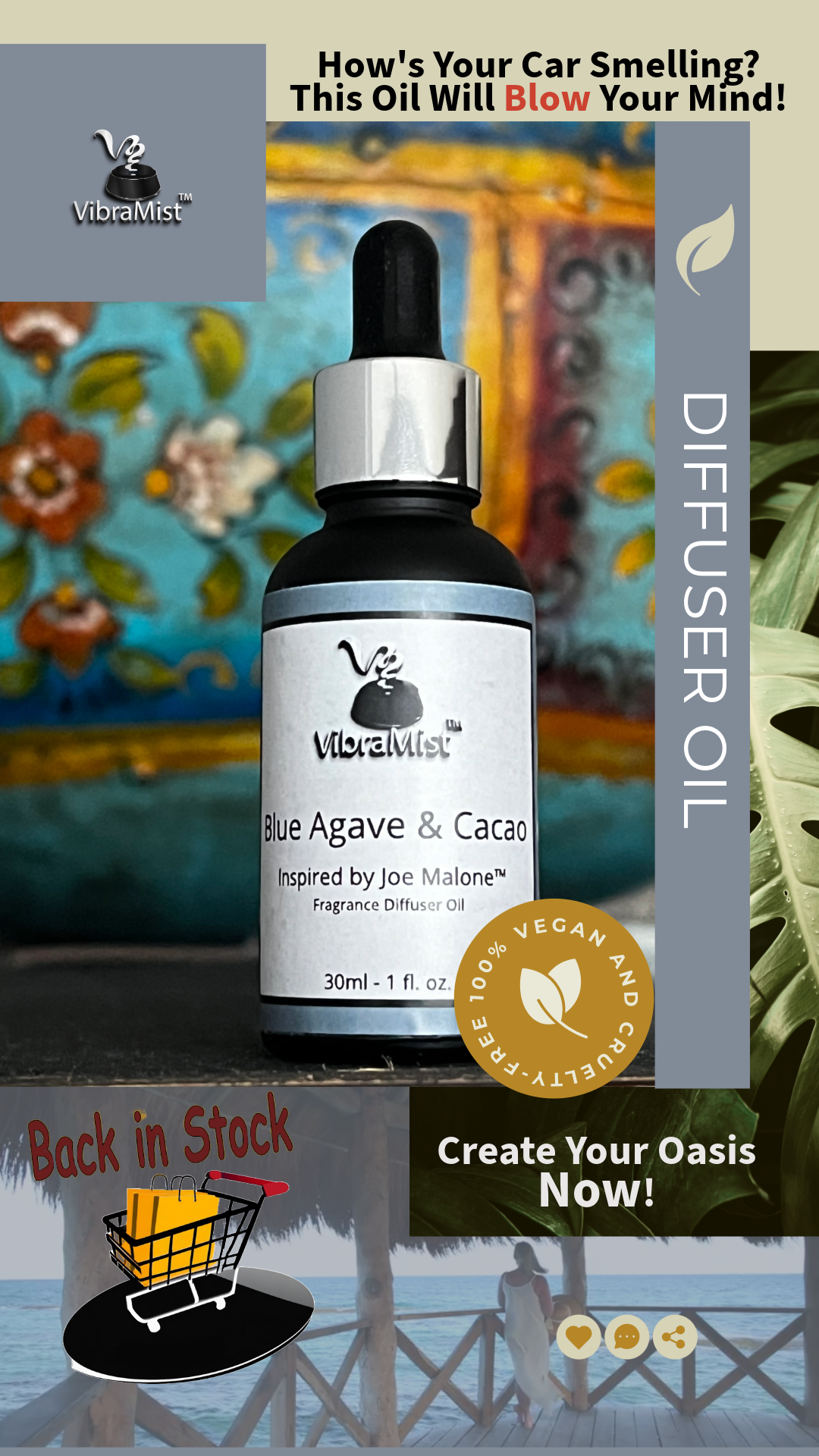 Blue Agave CaCao Diffuser Oil